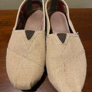 Toms Classic Burlap Shoes Women's Slip on